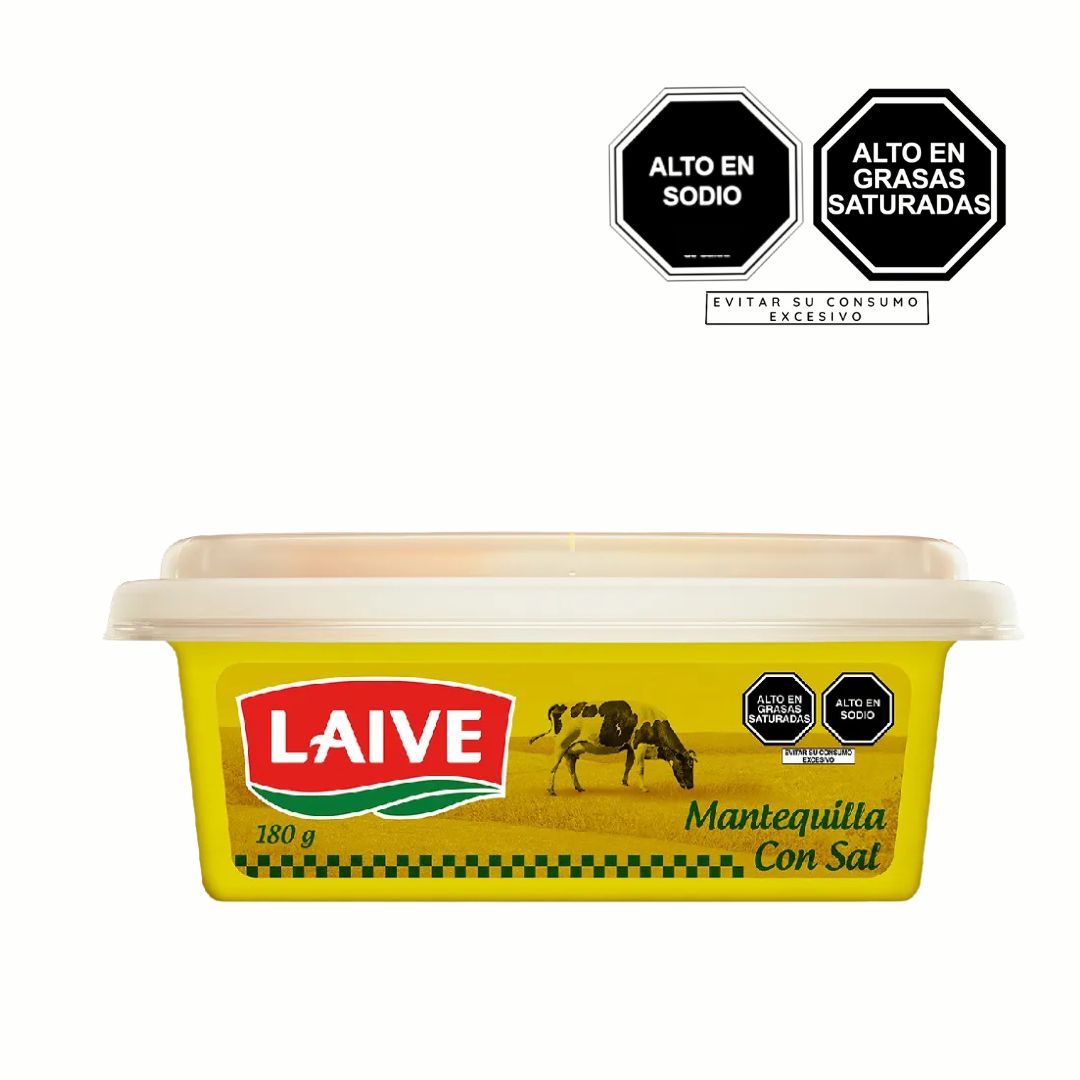 MANTEQUILLA CON SAL LAIVE 180 GRAMOS