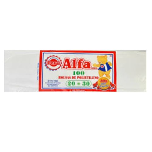 BOLSA BLANCA 20X30