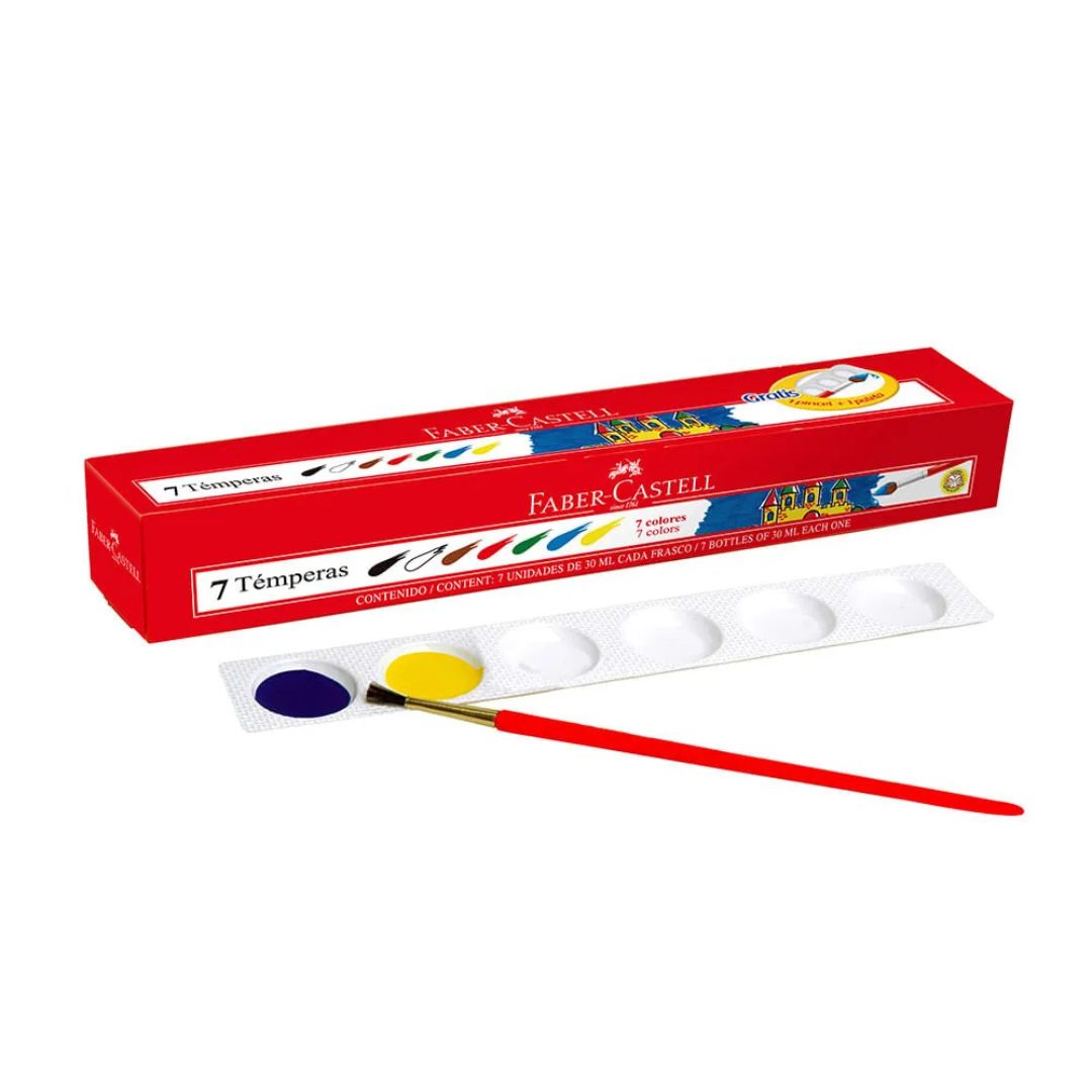 TEMPERAS 7 UIDADES FABER CASTELL