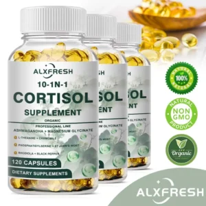 Cápsulas de Cortisol para inhibidores de Cortisol, promueve la relajación, mejorar el sueño, alivia la ansiedad, soporte, equilibrio neurotransmisor