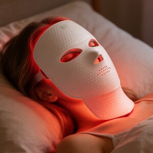 Mascarilla facial de belleza para mujer de 7 colores, recargable por USB, pantalla táctil, dispositivo multifuncional portátil para el cuidado de la piel facial, recargable, dispositivo portátil para el cuidado de la piel facial con diseño de correa, herramienta de cuidado de belleza en el hogar